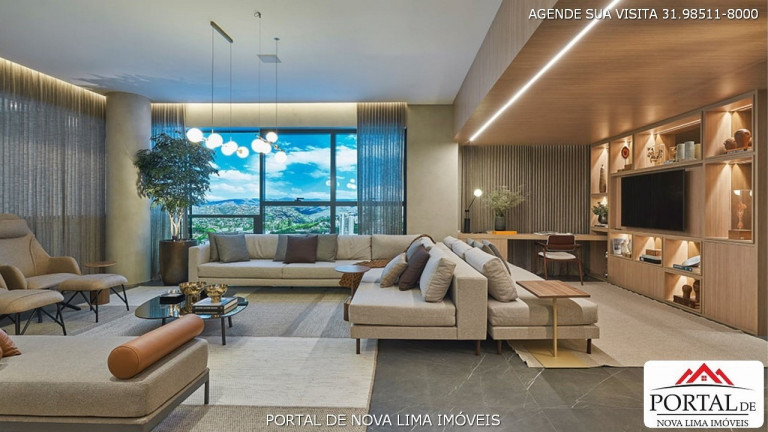 Imagem Apartamento com 4 Quartos à Venda, 199 m² em Vila Da Serra - Nova Lima