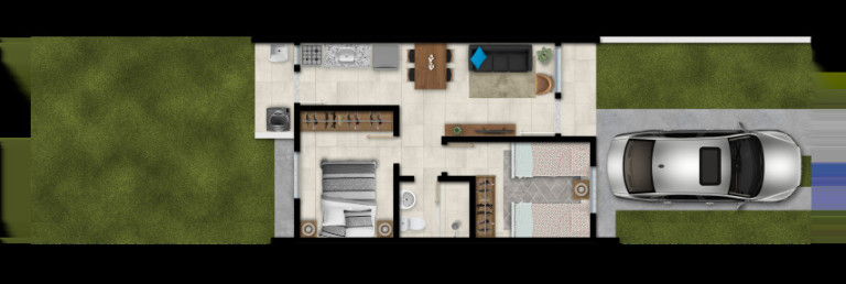 Imagem Casa de Condomínio com 2 Quartos à Venda, 43 m² em Morada Do Vale Ii - Gravataí Imagem Casa de Condomínio com 2 Quartos à Venda, 43 m² em Morada Do Vale Ii - Gravataí