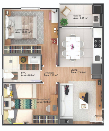 Imagem Apartamento com 2 Quartos à Venda, 50 m² em Balneário Perequê - Porto Belo