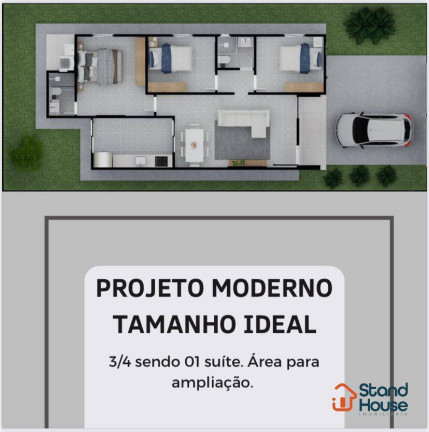 Imagem Casa com 3 Quartos à Venda, 180 m² em Papagaio - Feira De Santana Imagem Casa com 3 Quartos à Venda, 180 m² em Papagaio - Feira De Santana