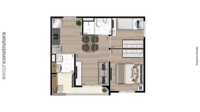 Apartamento com 2 Quartos à Venda, 39 m² em Pedreira - São Paulo
