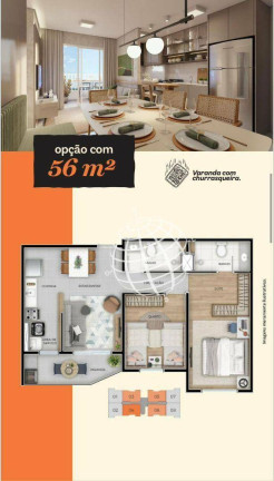 Imagem Apartamento com 2 Quartos à Venda, 56 m² em Residencial Moradas Do Bosque - Bom Jesus Dos Perdões Imagem Apartamento com 2 Quartos à Venda, 56 m² em Residencial Moradas Do Bosque - Bom Jesus Dos Perdões