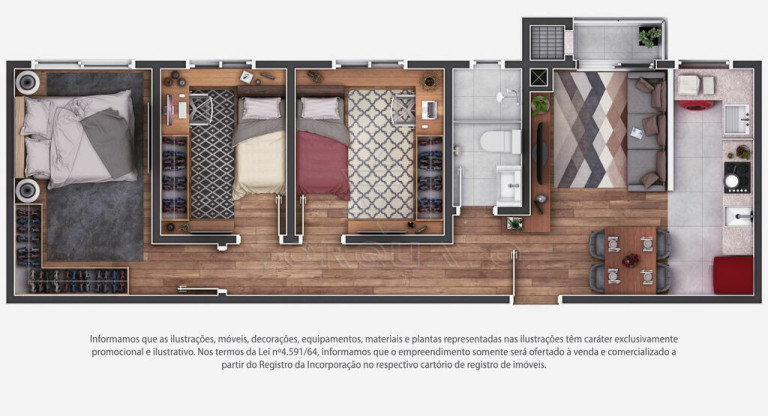 Imagem Apartamento com 2 Quartos à Venda, 45 m² em Cordeiros - Itajaí Imagem Apartamento com 2 Quartos à Venda, 45 m² em Cordeiros - Itajaí