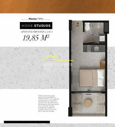 Imagem Kitnet com 1 Quarto à Venda, 20 m² em Bessa - João Pessoa Imagem Kitnet com 1 Quarto à Venda, 20 m² em Bessa - João Pessoa