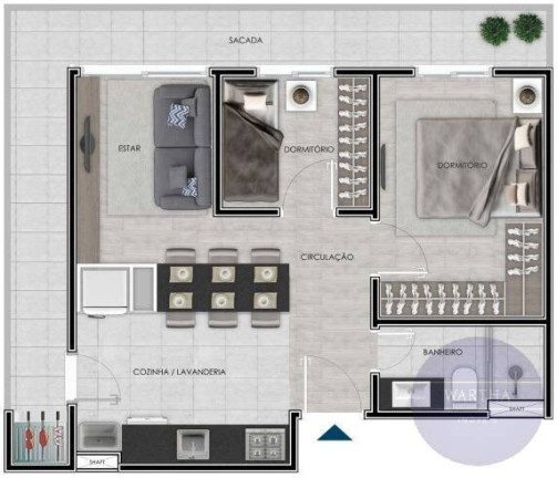 Imagem Apartamento com 2 Quartos à Venda, 55 m² em São Jerônimo - Gravataí Imagem Apartamento com 2 Quartos à Venda, 55 m² em São Jerônimo - Gravataí