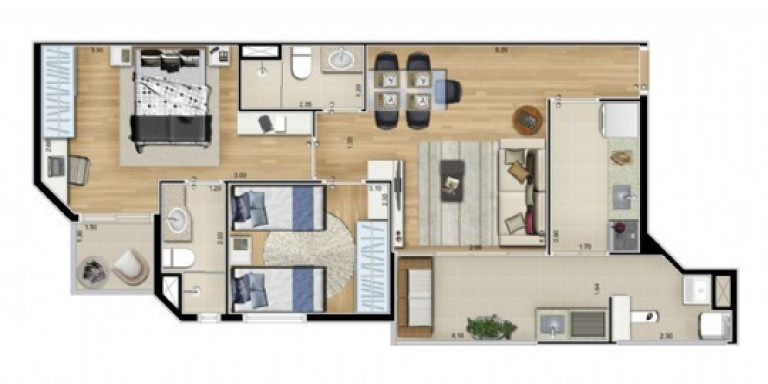 Imagem Apartamento com 2 Quartos à Venda, 68 m² em Ipiranga - São Paulo