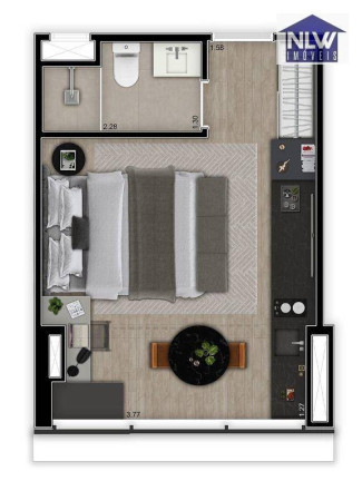 Imagem Studio com 1 Quarto à Venda, 25 m² em Pinheiros - São Paulo Imagem Studio com 1 Quarto à Venda, 25 m² em Pinheiros - São Paulo