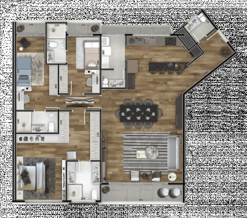 Imagem Apartamento com 3 Quartos à Venda, 185 m² em Hugo Lange - Curitiba