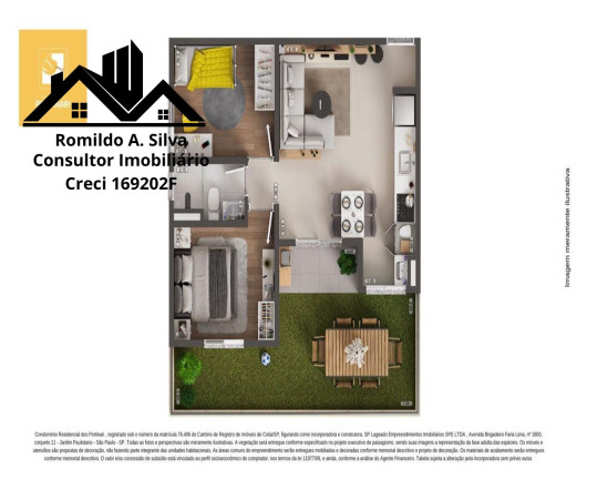Imagem Apartamento com 2 Quartos à Venda, 44 m²em Recanto Vista Alegre - Cotia