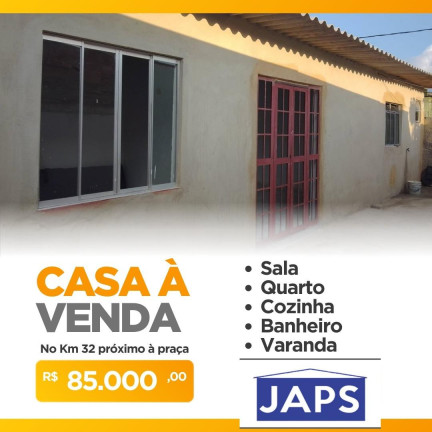 Imagem Casa com 1 Quarto à Venda,  em Km 32 - Nova Iguaçu
