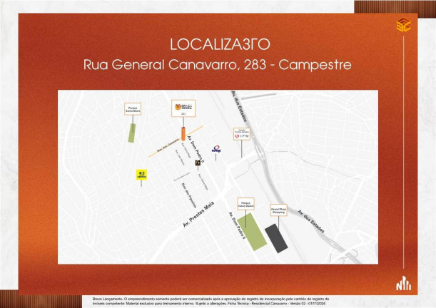 Imagem Apartamento com 2 Quartos à Venda, 72 m² em Campestre - Santo André
