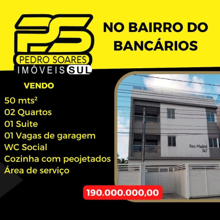 Imagem Flat com 2 Quartos à Venda, 50 m² em Bancários - João Pessoa Imagem Flat com 2 Quartos à Venda, 50 m² em Bancários - João Pessoa