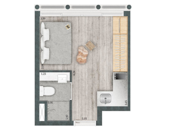 Imagem Imóvel com 1 Quarto à Venda, 33 m² em Consolação - São Paulo