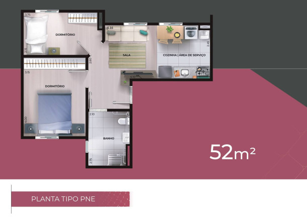 Imagem Apartamento com 2 Quartos à Venda, 47 m² em Vila Maria - São Paulo