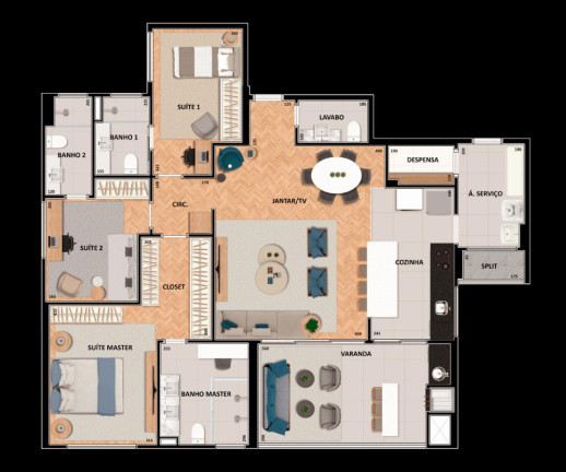 Imagem Apartamento com 3 Quartos à Venda, em Zona 03 - Maringá Imagem Apartamento com 3 Quartos à Venda, em Zona 03 - Maringá