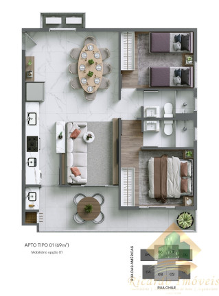 Imagem Apartamento com 2 Quartos à Venda, 69 m² em Toninhas - Ubatuba