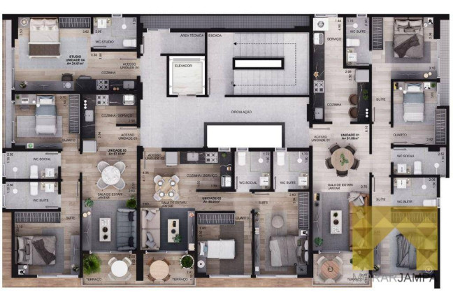 Imagem Apartamento com 3 Quartos à Venda, 81 m² em Intermares - Cabedelo Imagem Apartamento com 3 Quartos à Venda, 81 m² em Intermares - Cabedelo