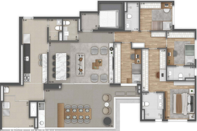 Imagem Apartamento com 4 Quartos à Venda, 182 m² em Vila Firmiano Pinto - São Paulo