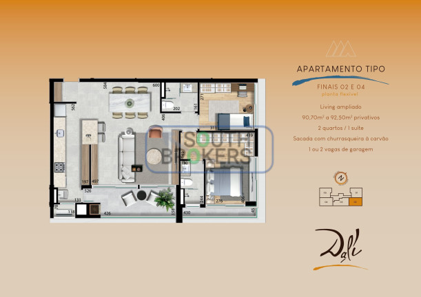 Imagem Apartamento com 3 Quartos à Venda, em Bacacheri - Curitiba Imagem Apartamento com 3 Quartos à Venda, em Bacacheri - Curitiba
