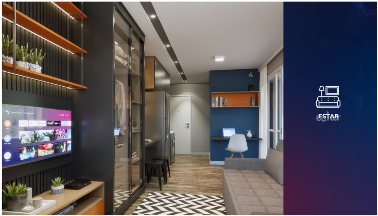 Imagem Studio com 1 Quarto à Venda, 24 m² em Brooklin Paulista - São Paulo