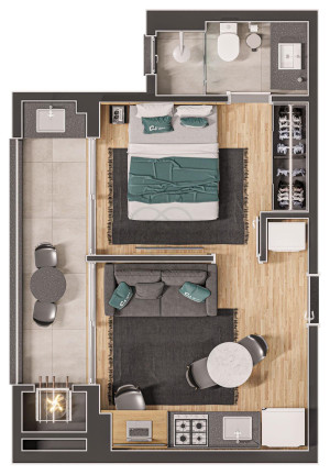 Imagem Apartamento com 3 Quartos à Venda, 76 m² Imagem Apartamento com 3 Quartos à Venda, 76 m²