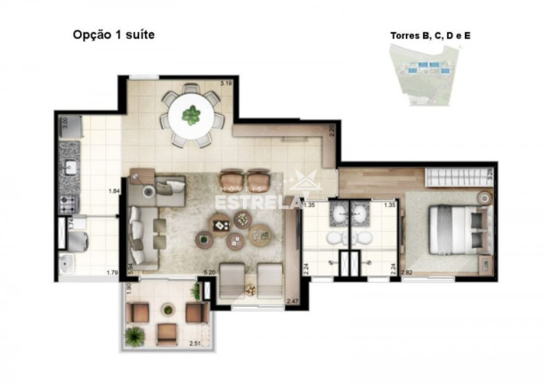 Imagem Apartamento com 2 Quartos à Venda, 72 m² em Jardim Caboré - São Paulo