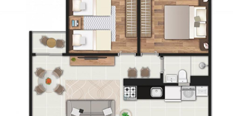 Imagem Apartamento com 2 Quartos à Venda, 57 m² em Vista Caucaia - Programa Casa Verde Amarela - Cotia Imagem Apartamento com 2 Quartos à Venda, 57 m² em Vista Caucaia - Programa Casa Verde Amarela - Cotia