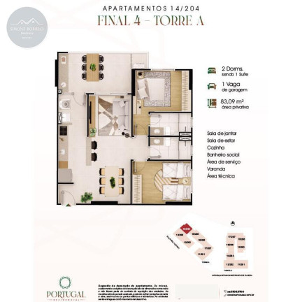 Imagem Imóvel com 2 Quartos à Venda, 86 m² em Caiçara - Praia Grande