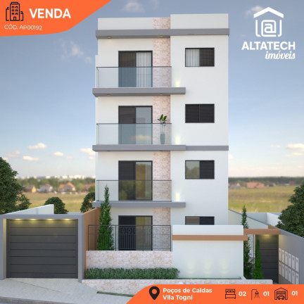 Apartamento com 2 Quartos à Venda, 78 m² em Vila Togni - Poços De Caldas