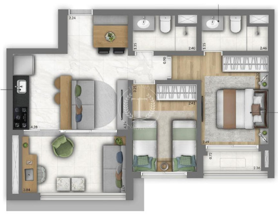 Imagem Apartamento com 2 Quartos à Venda, 61 m² em Vila Clementino - São Paulo Imagem Apartamento com 2 Quartos à Venda, 61 m² em Vila Clementino - São Paulo