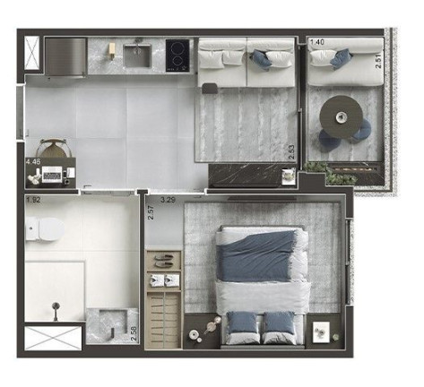 Imagem Studio com 1 Quarto à Venda, 29 m² em Saúde - São Paulo Imagem Studio com 1 Quarto à Venda, 29 m² em Saúde - São Paulo