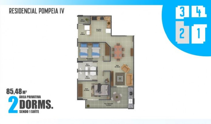 Imagem Apartamento com 2 Quartos à Venda, 85 m² em Ocian - Praia Grande Imagem Apartamento com 2 Quartos à Venda, 85 m² em Ocian - Praia Grande