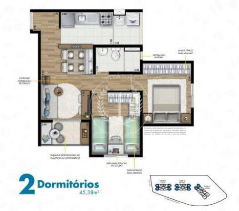 Imagem Apartamento com 2 Quartos à Venda, 45 m² em Vila Carrão - São Paulo Imagem Apartamento com 2 Quartos à Venda, 45 m² em Vila Carrão - São Paulo