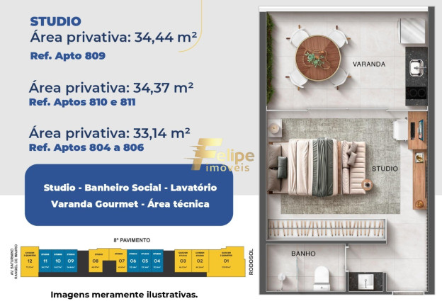 Imagem Imóvel com 1 Quarto à Venda, 24 m² em Praia De Itaparica - Vila Velha Imagem Imóvel com 1 Quarto à Venda, 24 m² em Praia De Itaparica - Vila Velha