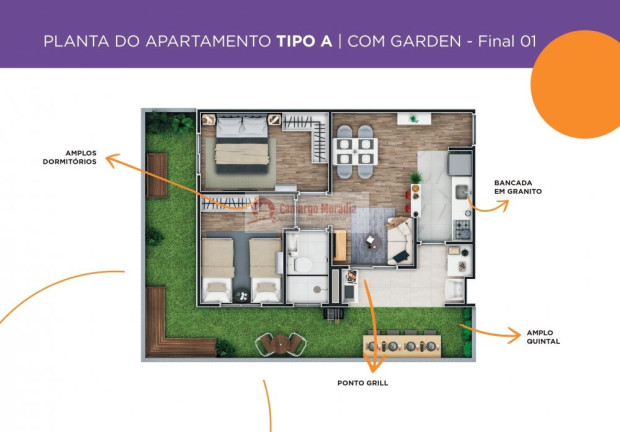 Imagem Apartamento com 2 Quartos à Venda, 47 m² em Cidade Kemel - Poá
