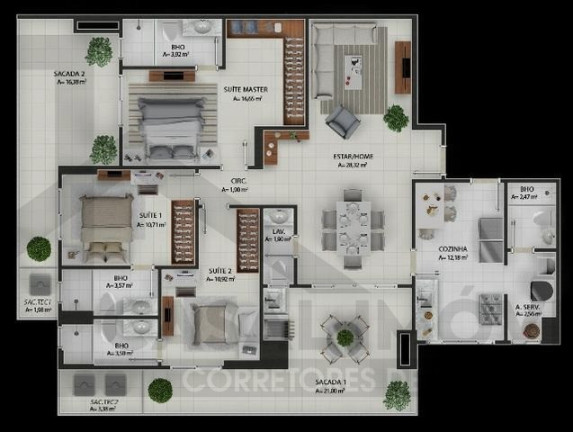 Imagem Apartamento com 3 Quartos à Venda, 150 m² em Marco - Belém