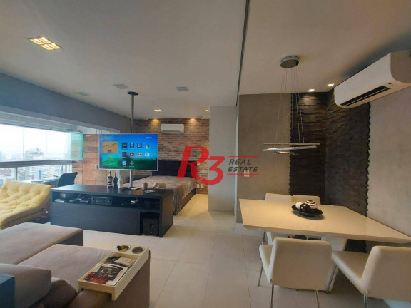 Imagem Apartamento com 1 Quarto à Venda, 57 m² em Gonzaga - Santos Imagem Apartamento com 1 Quarto à Venda, 57 m² em Gonzaga - Santos