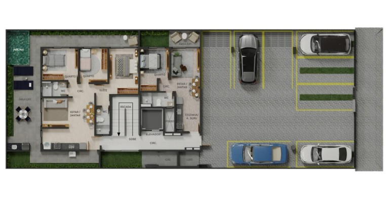Imagem Cobertura com 2 Quartos à Venda, 51 m² em Bessa - João Pessoa Imagem Cobertura com 2 Quartos à Venda, 51 m² em Bessa - João Pessoa