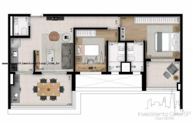 Imagem Apartamento com 2 Quartos à Venda, 80 m² em Vila Clementino - São Paulo