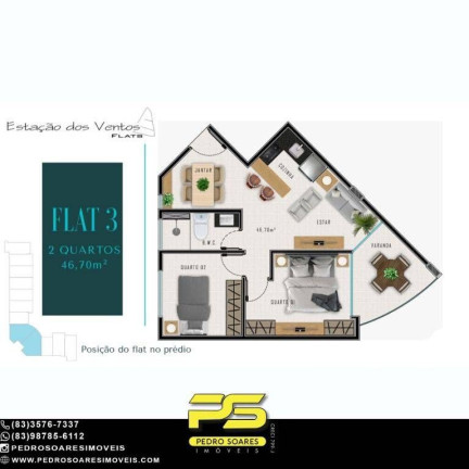 Imagem Sala Comercial à Venda, 34 m² em Ponta De Campina - Cabedelo
