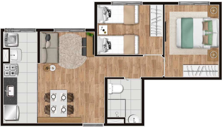 Imagem Apartamento com 2 Quartos à Venda, 40 m² em Lapa - São Paulo Imagem Apartamento com 2 Quartos à Venda, 40 m² em Lapa - São Paulo