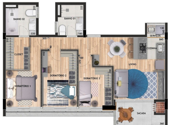 Imagem Apartamento com 3 Quartos à Venda, 83 m² em Morro Do Espelho - São Leopoldo