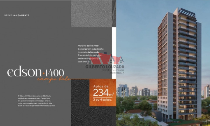 Imagem Apartamento com 4 Quartos à Venda, 234 m² em Campo Belo - São Paulo