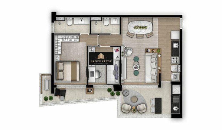 Imagem Apartamento com 1 Quarto à Venda, 85 m² em Cerqueira César - São Paulo Imagem Apartamento com 1 Quarto à Venda, 85 m² em Cerqueira César - São Paulo