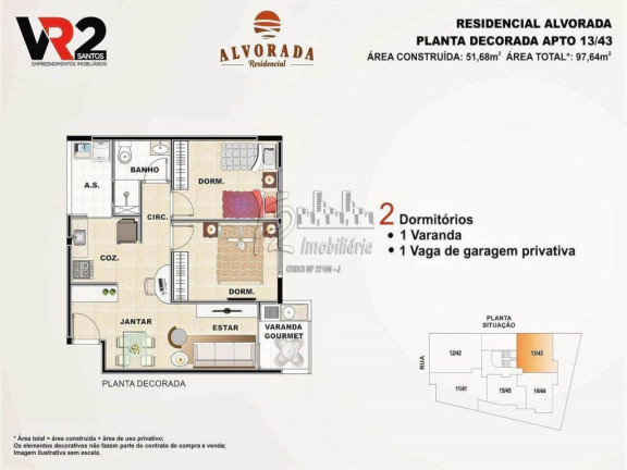 Imagem Apartamento com 2 Quartos à Venda, 62 m² em Centro - Sao Vicente Imagem Apartamento com 2 Quartos à Venda, 62 m² em Centro - Sao Vicente
