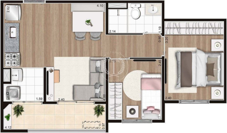 Imagem Apartamento com 2 Quartos à Venda, 43 m² em Campestre - Santo André Imagem Apartamento com 2 Quartos à Venda, 43 m² em Campestre - Santo André