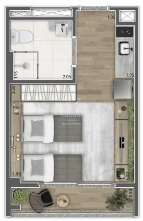 Imagem Studio com 1 Quarto à Venda, 24 m² em Vila Mariana - São Paulo Imagem Studio com 1 Quarto à Venda, 24 m² em Vila Mariana - São Paulo