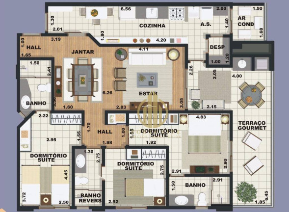 Imagem Apartamento com 4 Quartos à Venda, 235 m² em Jardim Paulista - Ribeirão Preto