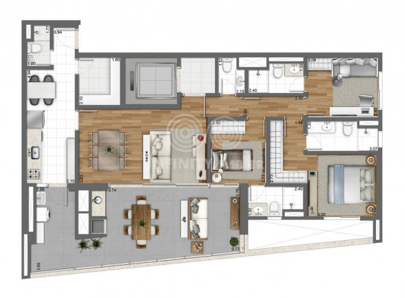 Imagem Apartamento com 3 Quartos à Venda, 128 m² em Brooklin Paulista - São Paulo Imagem Apartamento com 3 Quartos à Venda, 128 m² em Brooklin Paulista - São Paulo