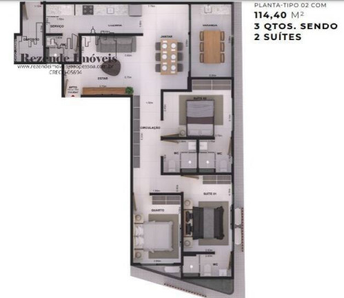 Imagem Apartamento com 3 Quartos à Venda, 114 m² em Jardim Oceania - João Pessoa